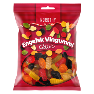 Nordthy Engelsk Vingummi - 170 gram