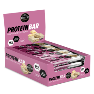 Nordthy Proteinbar med Crispy hvid chokolade - 24 stk.
