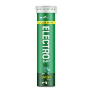 LinusPro Electro Tabs Sport – tube med 20 elektrolyttabletter i grøn emballage