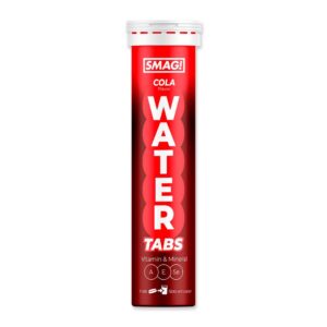 SMAG! Water Tabs Cola – rør med 20 brusetabletter med colasmag, vitaminer og mineraler.